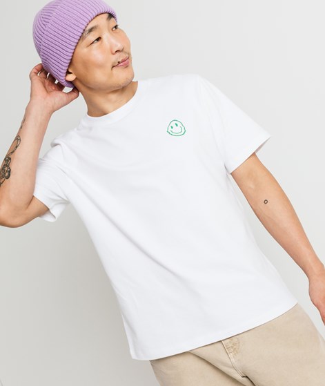 KAUF DICH GLÜCKLICH T-Shirt Smiley Grün aus Bio-Baumwolle