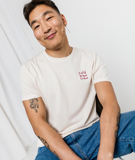 KAUF DICH GLÜCKLICH T-Shirt cold brew Cremeweiß