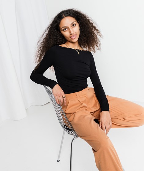 KAUF DICH GLÜCKLICH Longsleeve Schwarz aus Viskose (LENZING&trade; ECOVERO&trade;)