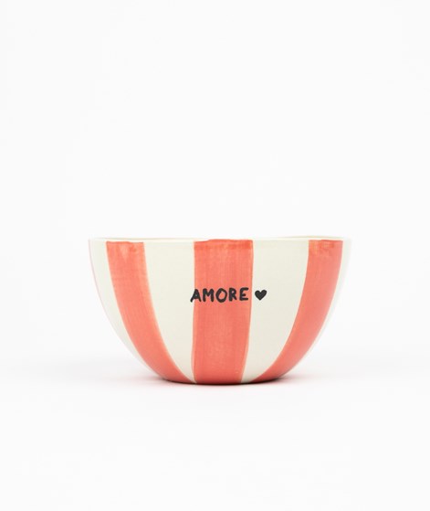 KAUF DICH GLÜCKLICH Bowl Amore Rot Streifen
