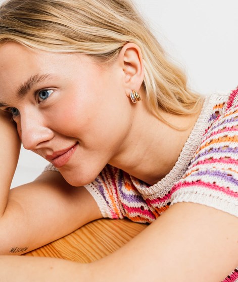 KAUF DICH GLÜCKLICH Ohrringe Goldsilber