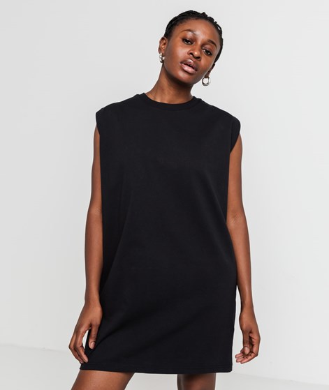 KAUF DICH GLÜCKLICH Kleid Schwarz aus Bio-Baumwolle