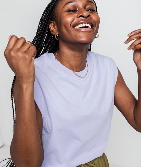 KAUF DICH GLÜCKLICH T-Shirt Lavendel aus Bio-Baumwolle