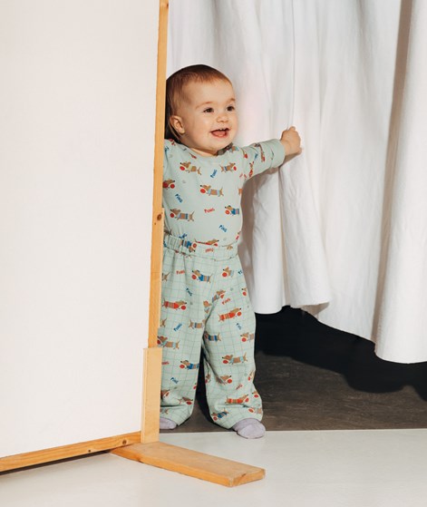 KAUF DICH GLÜCKLICH KIDS Hose Mintgrün aus Bio-Baumwolle