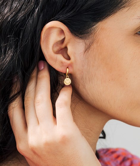 EBBA Ohrringe Smiley-Clip Gold