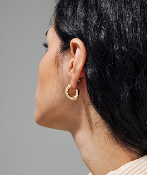 EBBA Ohrringe Gebogen Gold