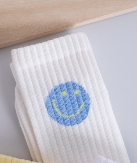 KAUF DICH GLÜCKLICH Socken Smiley (Gr. 41-46) aus Bio-Baumwolle