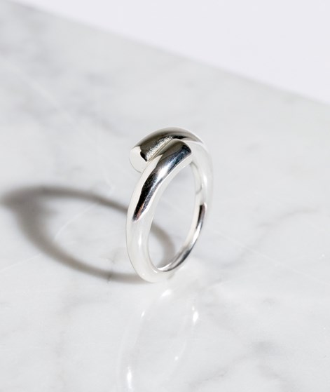 KAUF DICH GLÜCKLICH Gedrehter Ring Silber