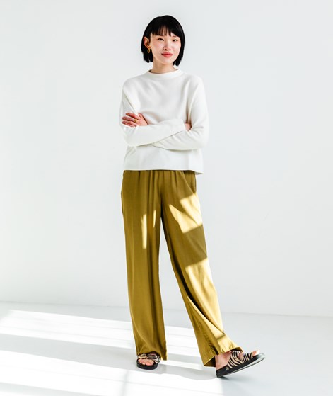 ARMEDANGELS Merinaa Links Pullover Cremeweiß