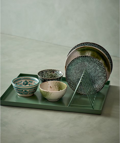 MADAM STOLTZ Geschirrablage Grün