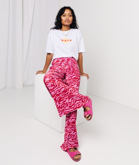KAUF DICH GLÜCKLICH Hose Pink Zebra aus recyceltem Polyester
