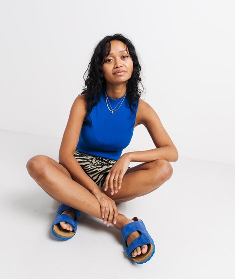 KAUF DICH GLÜCKLICH Stricktop Blau