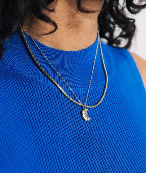 KAUF DICH GLÜCKLICH Stricktop Blau