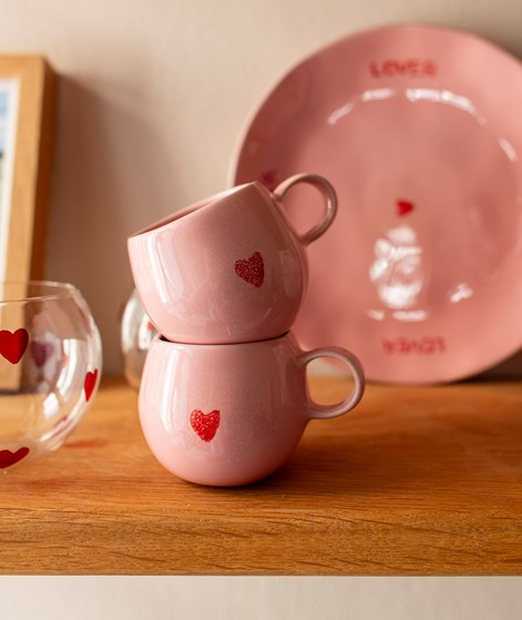 KAUF DICH GLÜCKLICH Mug Herz Rosa