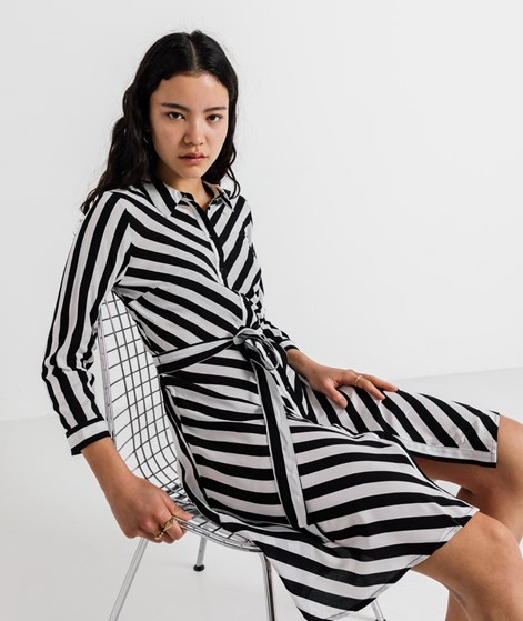 YAS YASSavanna 3/4 Short Shirt Kleid gestreift