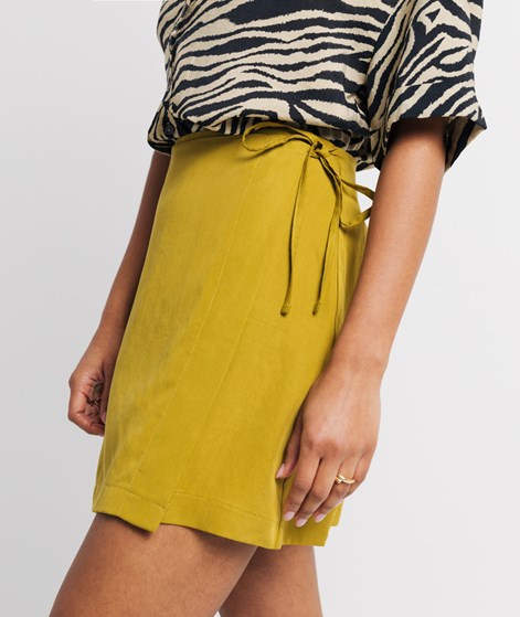 KAUF DICH GLÜCKLICH Rock Grün-Gelb