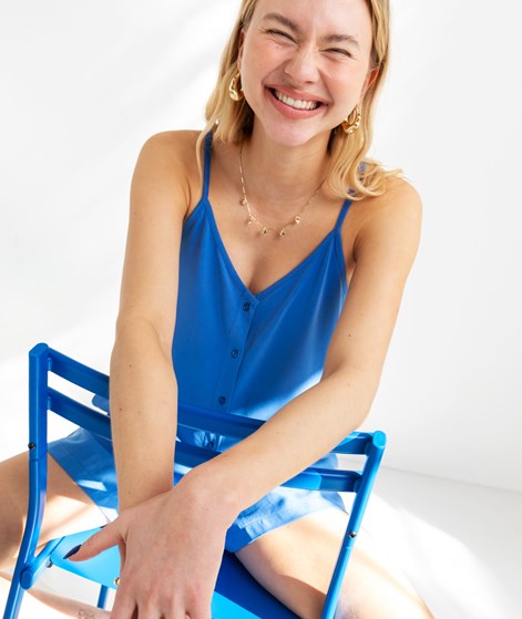 KAUF DICH GLÜCKLICH Top Blau aus Modal (TENCEL&trade;)