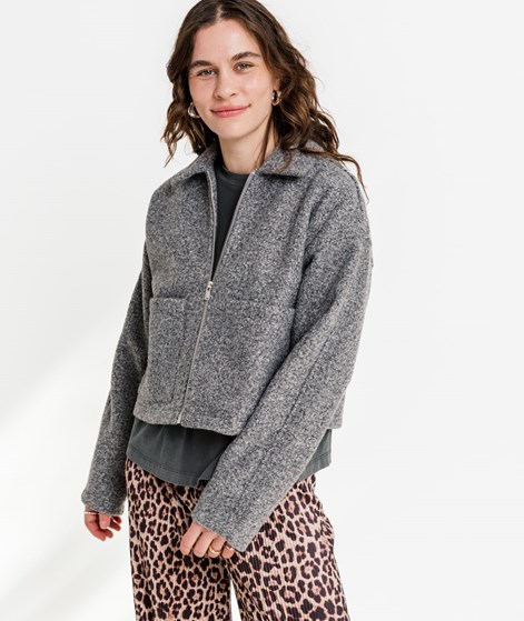 VILA VIJadas Zipper Jacke Grau