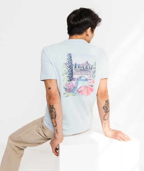 NOWADAYS Print Pool T-Shirt Hellblau