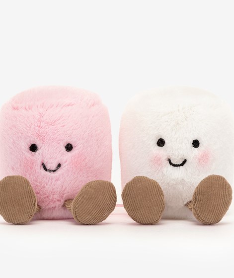 JELLYCAT Amuseables Marshmallows (2 Stück) Rosa Weiß