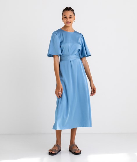 VILA VIMarelle O-Neck Midi Kleid Blau