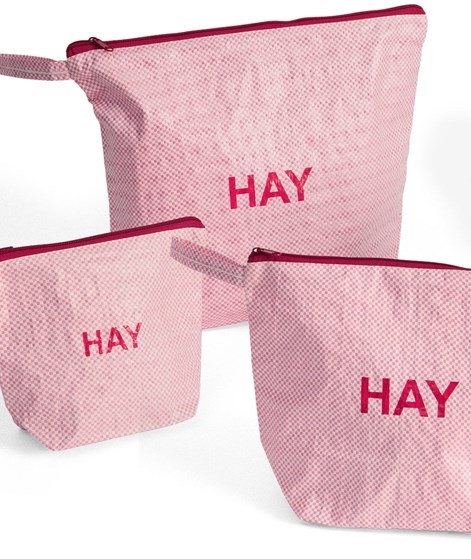 HAY Candy Mono (3er-Set) Waschbeutel Rosa
