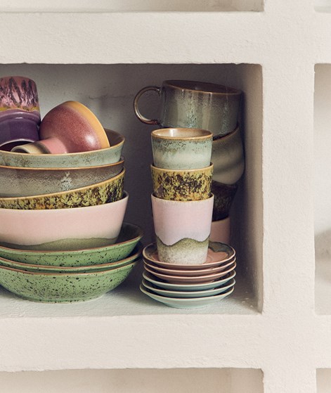 HKLIVING 70s Ceramics: Coffee Becher mehrfarbig