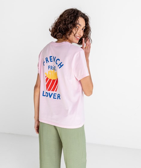 KAUF DICH GLÜCKLICH T-Shirt French Fries Rosa aus Bio-Baumwolle