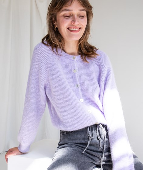 KAUF DICH GLÜCKLICH Herzknöpfe Cardigan Lila