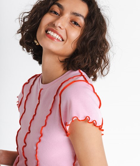 KAUF DICH GLÜCKLICH T-Shirt Hellrosa aus Bio-Baumwolle