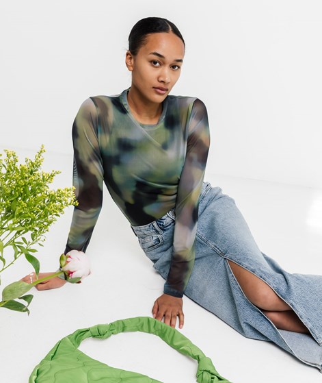 KAUF DICH GLÜCKLICH Longsleeve mehrfarbig tranpsarent aus recyceltem Polyester