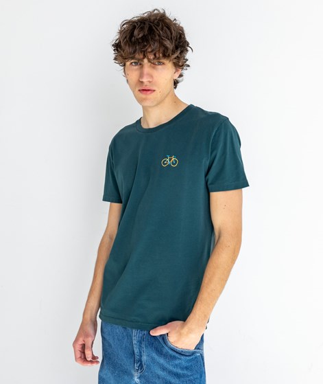 KAUF DICH GLÜCKLICH T-Shirt Racing Bike Petrolgrün