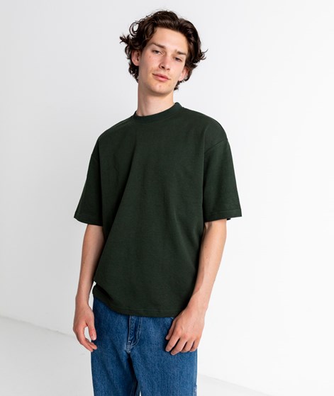 SELECTED HOMME SLHLoose Oscar O-Neck T-Shirt Dunkelgrün