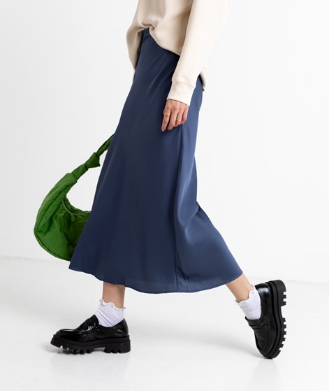 VILA VIEllette Midi Rock Blau