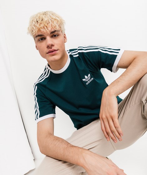 ADIDAS 3-Stripes T-Shirt Petrolgrün