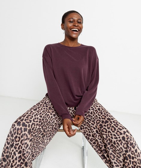 KAUF DICH GLÜCKLICH Longsleeve Pflaume aus Modal (TENCEL&trade;)