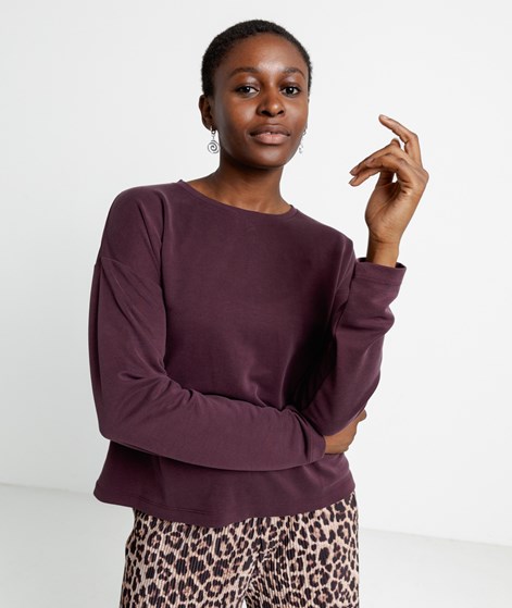 KAUF DICH GLÜCKLICH Longsleeve Pflaume aus Modal (TENCEL&trade;)