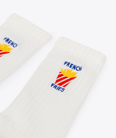 KAUF DICH GLÜCKLICH Tennissocke French Fries (Gr. 36-41) aus Bio-Baumwolle