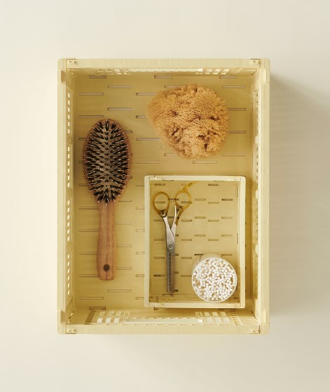 HAY Colour Crate Mini 2er-Set Box Gelb (8 x 13 x 17)