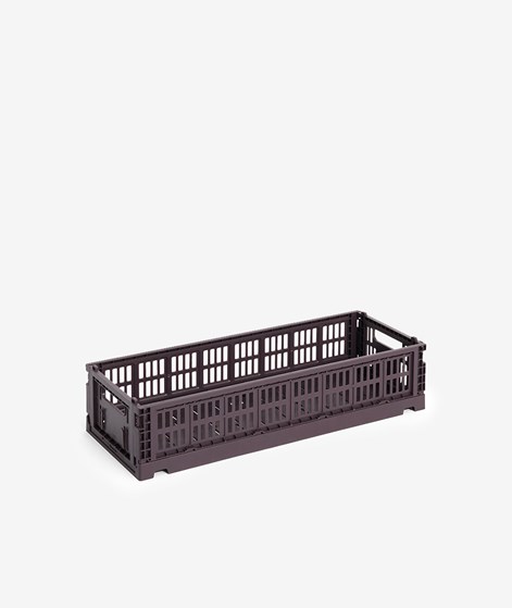 HAY Colour Crate Mini Oblong Box Bordeauxrot (8 x 13 x 34,5)