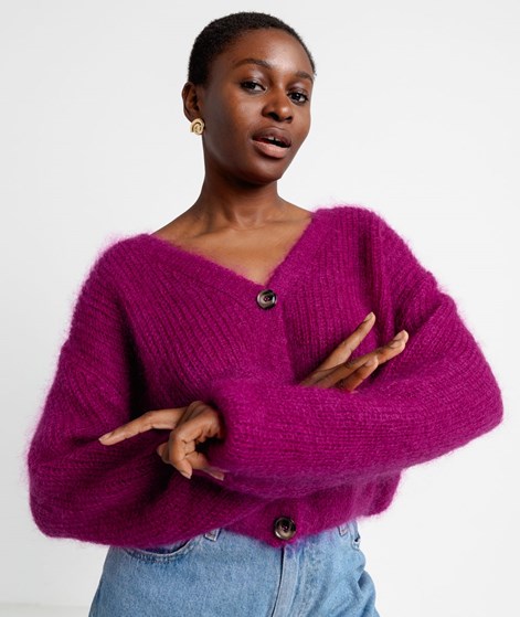 KAUF DICH GLÜCKLICH Cardigan Beere