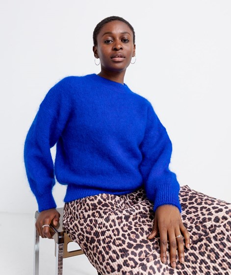 KAUF DICH GLÜCKLICH Pullover Royalblau