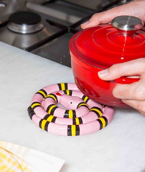 DOIY Snake Untersetzer Rosa
