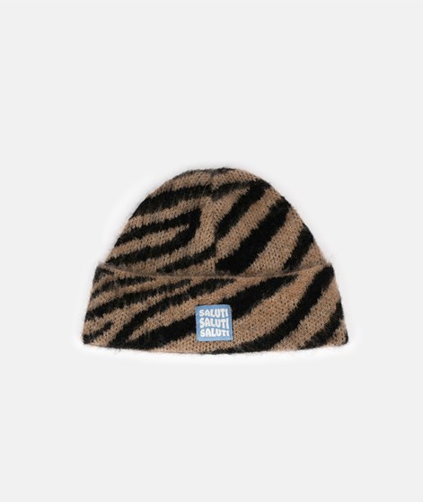 KAUF DICH GLÜCKLICH Mütze Tigermuster