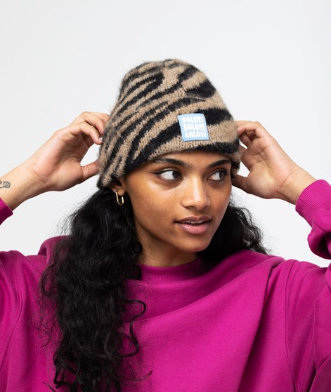 KAUF DICH GLÜCKLICH Mütze Tigermuster