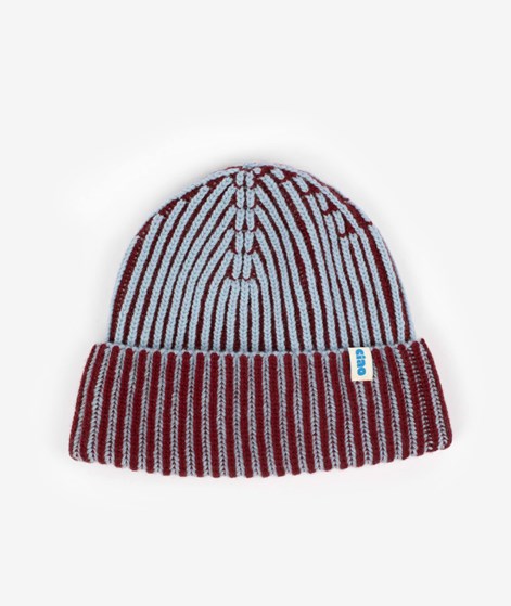 KAUF DICH GLÜCKLICH Mütze Bordeaux Blau