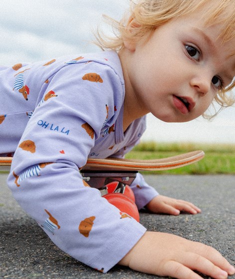 KAUF DICH GLÜCKLICH KIDS Body Lila aus Bio-Baumwolle