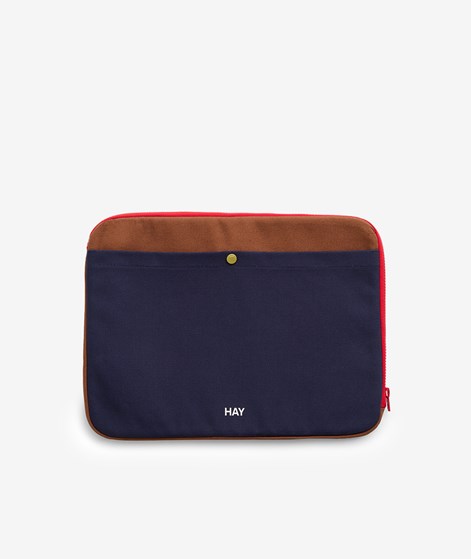 HAY Multi Laptop Cover Laptoptasche Blau Braun Rot