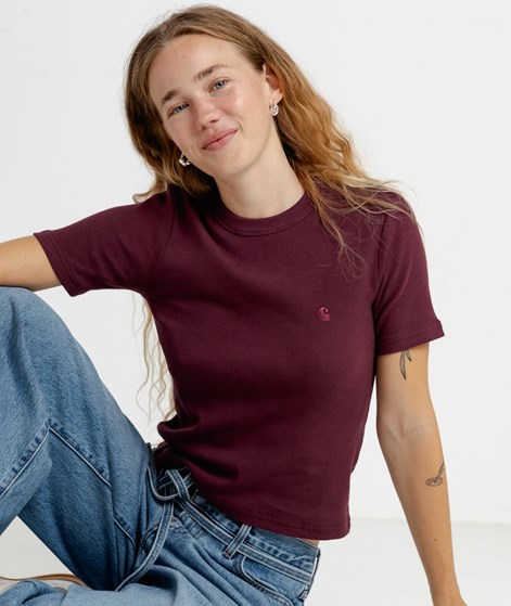 CARHARTT WIP W S/S Philipa T-Shirt Dunkelrot