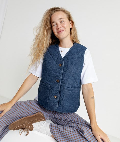 FRNCH PARIS Baudelaire Weste Blau